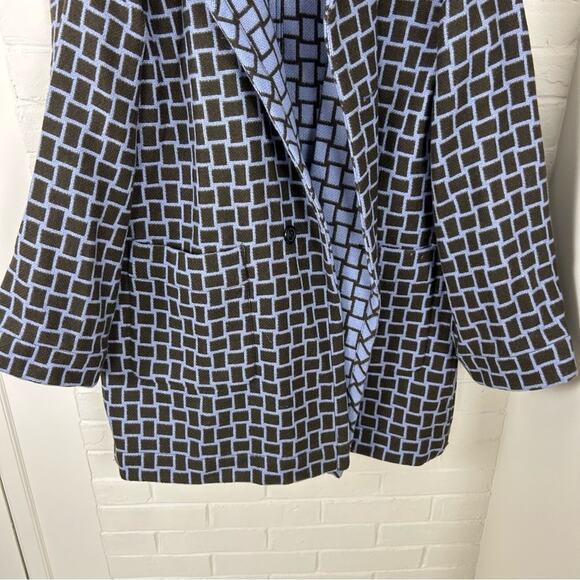 Worth Reversible 100% Wool Plaid Coat Size S - Picture 8 of 9